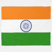 Couverture Polaire Drapeau national de l'Inde Ashoka Chakra grand (Devant (Horizontal))