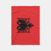 Couverture Polaire Drapeau national du monde de l'Albanie (Devant)
