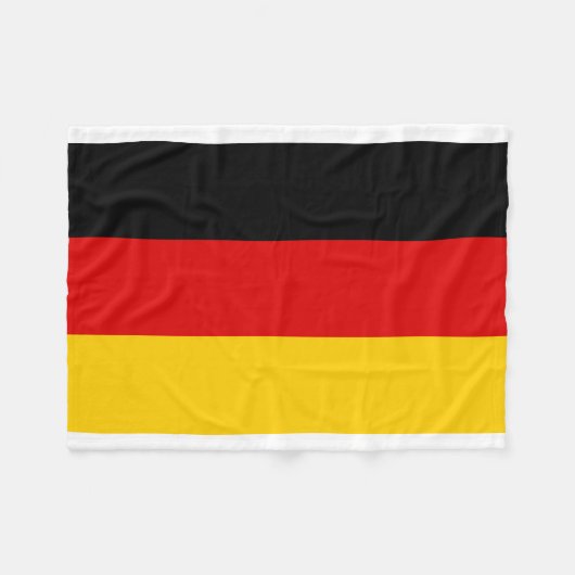 Couverture Polaire Drapeau national du monde de l'Allemagne (Devant (Horizontal))