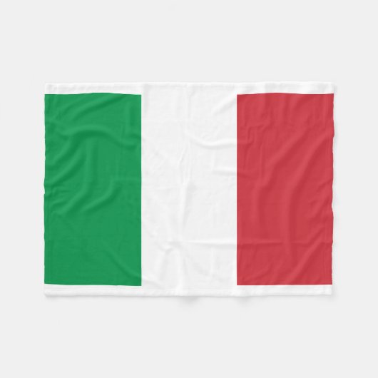 Couverture Polaire Drapeau national du monde de l'Italie (Devant (Horizontal))