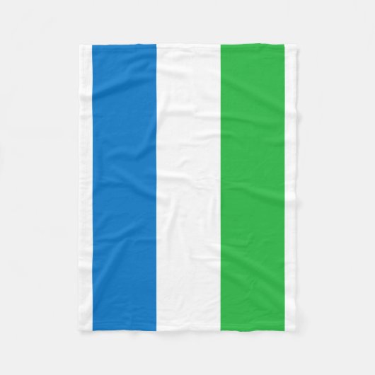 Couverture Polaire Drapeau national du monde de Sierra Leone (Devant)