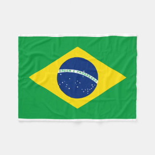 Couverture Polaire Drapeau national du monde du Brésil