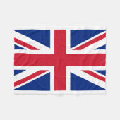 Couverture Polaire Drapeau national du monde du Royaume-Uni (Devant (Horizontal))