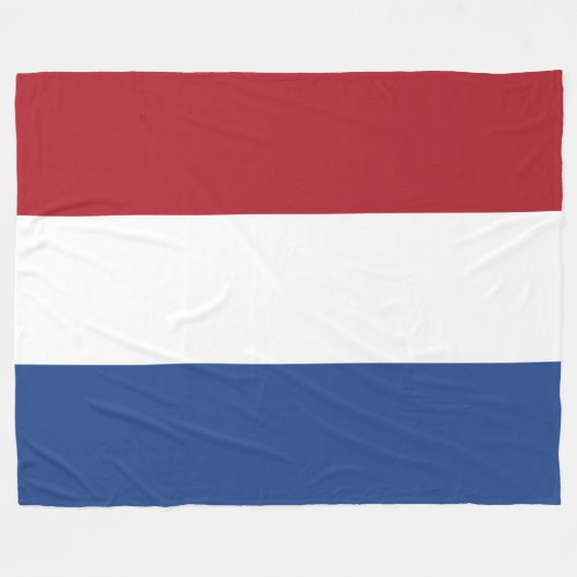 Couverture Polaire Drapeau néerlandais (Devant (Horizontal))