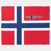 Couverture Polaire Drapeau norvégien (Devant (Horizontal))