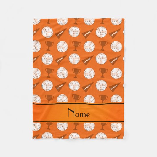 Couverture Polaire Drapeau orange nommé personnalisé de trophée de (Devant)