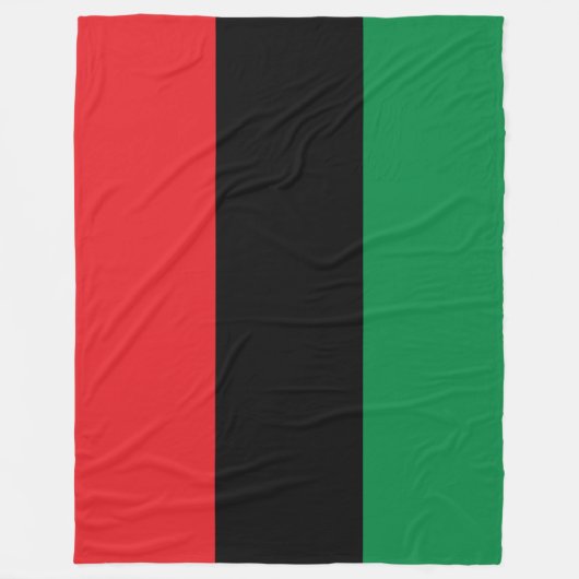 Couverture Polaire Drapeau panafricain (Devant)