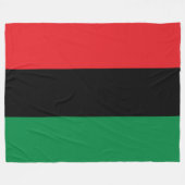Couverture Polaire Drapeau panafricain (Devant (Horizontal))