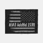 Couverture Polaire Drapeau Papa Chemise Cadeau Pour Fête des pères Me (Devant (Horizontal))