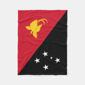 Couverture Polaire Drapeau Papouasie-Nouvelle-Guinée (Devant)