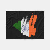 Couverture Polaire Drapeau patriotique août 15 (Devant (Horizontal))