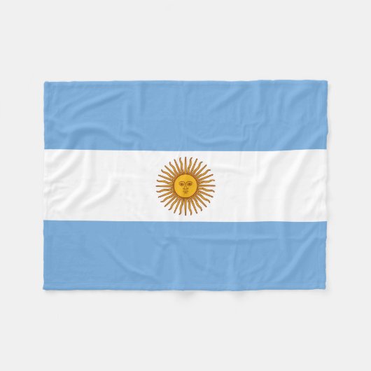 Couverture Polaire Drapeau patriotique argentin (Devant (Horizontal))