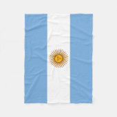 Couverture Polaire Drapeau patriotique argentin (Devant)