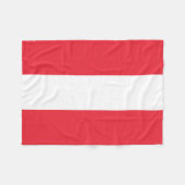 Couverture Polaire Drapeau patriotique autrichien (Devant (Horizontal))