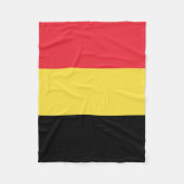 Couverture Polaire Drapeau patriotique belge (Devant)