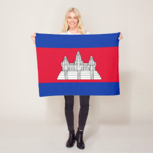Couverture Polaire Drapeau patriotique cambodgien