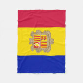 Couverture Polaire Drapeau patriotique d'Andorre (Devant)