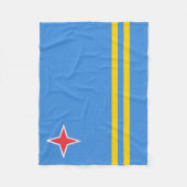 Couverture Polaire Drapeau patriotique d'Aruba (Devant)
