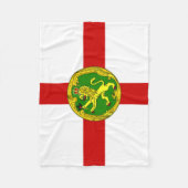 Couverture Polaire Drapeau patriotique d'Aurigny (Devant)