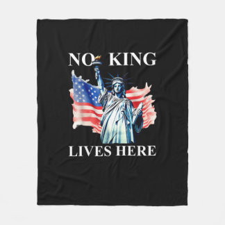 Couverture Polaire Drapeau patriotique de la liberté « Aucun roi ne v
