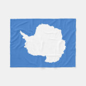 Couverture Polaire Drapeau patriotique de l'Antarctique (Devant (Horizontal))