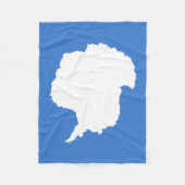 Couverture Polaire Drapeau patriotique de l'Antarctique (Devant)