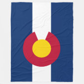 Couverture Polaire Drapeau patriotique d'état du Colorado (Devant)