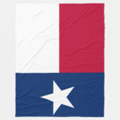 Couverture Polaire Drapeau patriotique d'état du Texas (Devant)