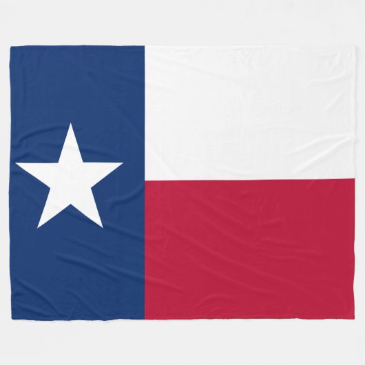 Couverture Polaire Drapeau patriotique d'état du Texas (Devant (Horizontal))