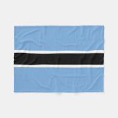 Couverture Polaire Drapeau patriotique du Botswana (Devant (Horizontal))