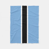Couverture Polaire Drapeau patriotique du Botswana (Devant)