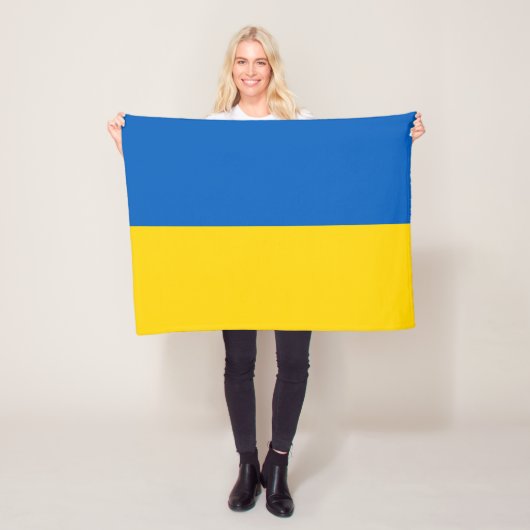 Couverture Polaire Drapeau patriotique ukrainien (En situation)