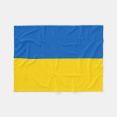 Couverture Polaire Drapeau patriotique ukrainien (Devant (Horizontal))