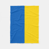 Couverture Polaire Drapeau patriotique ukrainien (Devant)