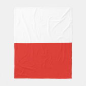 Couverture Polaire Drapeau polonais (Devant)