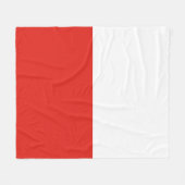 Couverture Polaire Drapeau polonais (Devant (Horizontal))