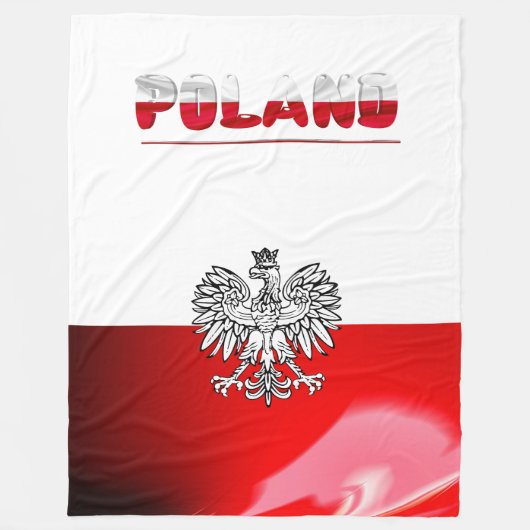 Couverture Polaire Drapeau polonais (Devant)