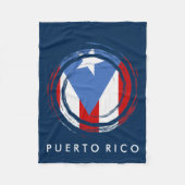 Couverture Polaire Drapeau portoricain (Devant)