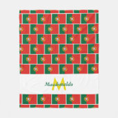 Couverture Polaire DRAPEAU PORTUGAIS personnalisé (Devant)