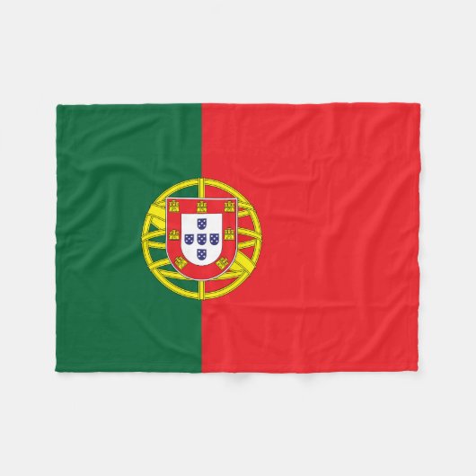 Couverture Polaire Drapeau Portugal (Devant (Horizontal))