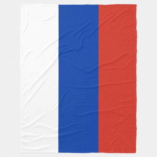 Couverture Polaire Drapeau russe (Russie) (Devant)