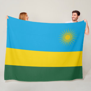 Couverture Polaire Drapeau rwandais (Rwanda) (Pays africain)