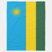 Couverture Polaire Drapeau rwandais (Rwanda) (Pays africain) (Devant)