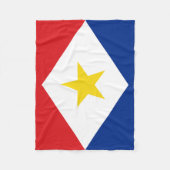 Couverture Polaire Drapeau Saba (Devant)