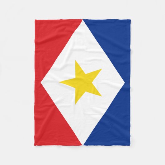 Couverture Polaire Drapeau Saba (Devant)