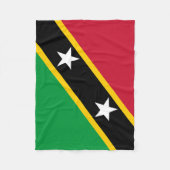 Couverture Polaire Drapeau Saint-Kitts-et-Nevis (Devant)