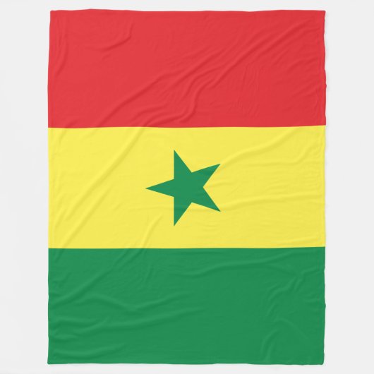 Couverture Polaire Drapeau sénégalais (Sénégal) (Devant)