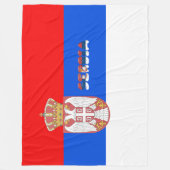 Couverture Polaire Drapeau serbe (Devant)