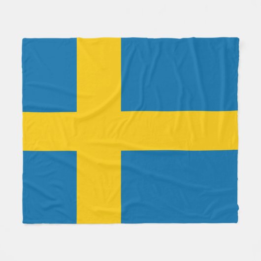 Couverture Polaire Drapeau suédois (Devant (Horizontal))
