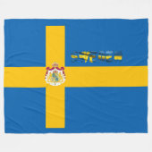 Couverture Polaire Drapeau suédois (Devant (Horizontal))